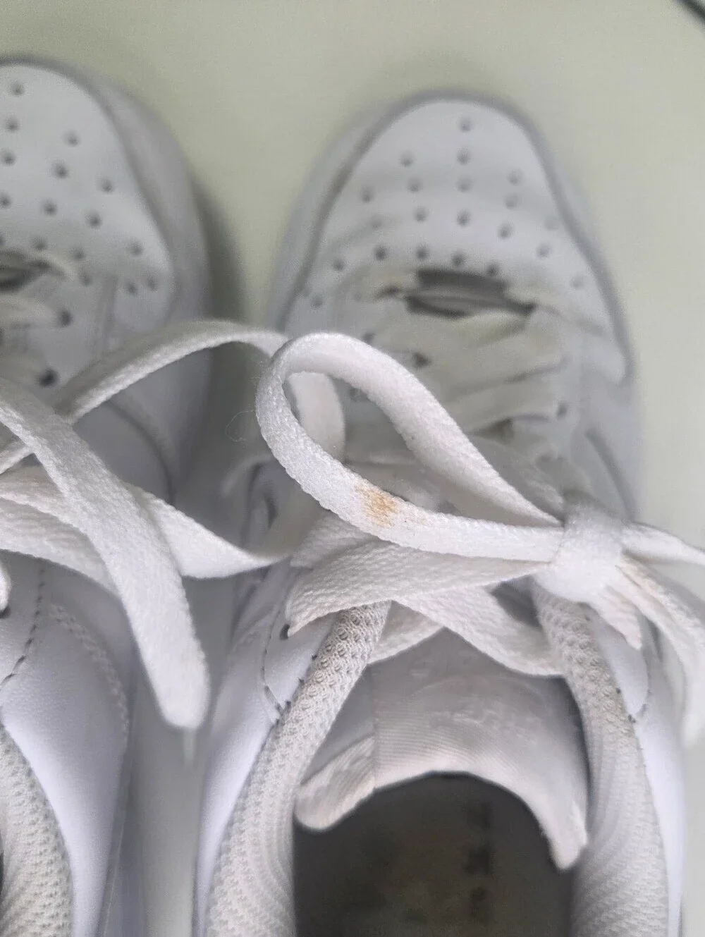 Nike Air Force 1 07 Shoes Womens White Low Top Leather Sneakers Size 6